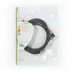 CAT6 Patch Võrgukaabel otse-nurk alla 2m,  S/FTP gigabit LSZH PiMF, Must