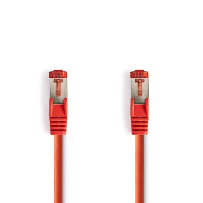 CAT6 Patch Võrgukaabel 25cm,  S/FTP gigabit LSZH PiMF, varjestatud, Punane