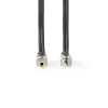 3.5mm plug-3.5mm socket 10m extension wire Premium 2*4mm Grey