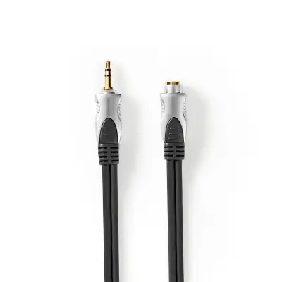 3.5mm plug-3.5mm socket 10m extension wire Premium 2*4mm Grey