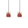 CAT6 Patch Võrgukaabel 1m, S/FTP gigabit LSZH PiMF, varjestatud, Valge
