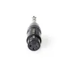 6.3mm stereo pistik-XLR3 pesa, adapter, must