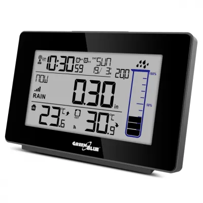 Weather Station GreenBlue,  inside/outside temp, weather rain forecasting