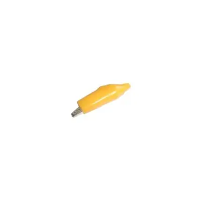 Alligator terminal/clamp isolated 51/60mm Yellow