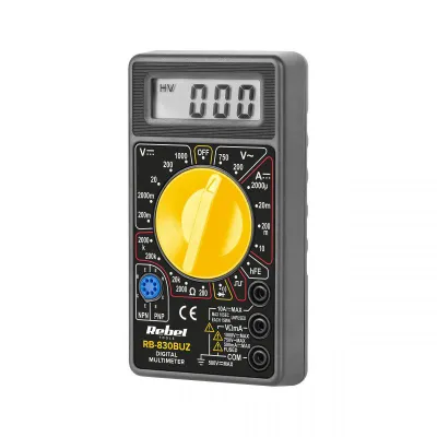 Multimeeter REBEL 830BUZ ACV/DCV/DCA/R/hFE
