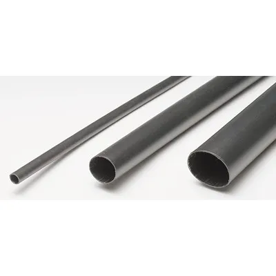 Heat shrinking tubing with glue SET 9*20cm 3.2...19mm Black