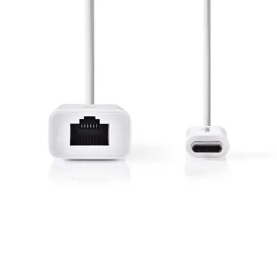 USB-C RJ45 gigabit adapter USB 3.2 gen 1,20cm, White