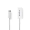 USB-C RJ45 gigabit adapter USB 3.2 gen 1,20cm, White