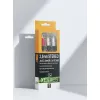 3.5mm stereo plug-2 RCA plug cable 1m Alumiinium