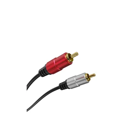 2 RCA pistik-2 RCA pistik kaabel 3m Alumiinium