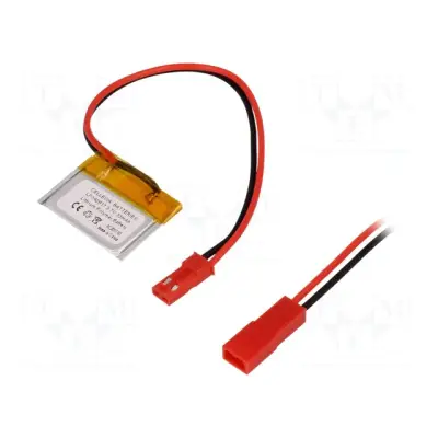 Aku Li-Po 3.7V 33mAh 1.4x28x17mm juhtmed JST SYR-02T pistikuga