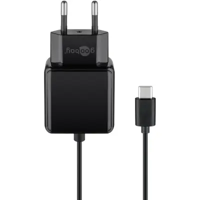 USB laadija USB-A Raspberryle 5V 3A USB-C pistikuga kaabel 1.5m must