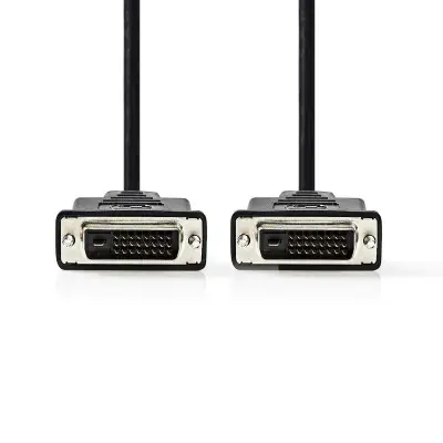 DVI-D dual link video kaabel 2m M/M ferriitidega Must