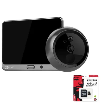 Ezviz DP1C Wireless Smart Door Viewer +64GB memory card