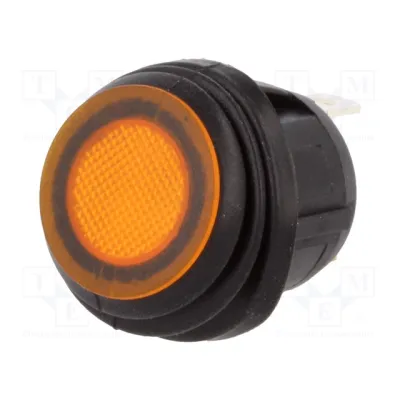 Klahvlüliti ON-OFF 20A/14VDC IP65 indikaator Kollane
