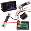 Digital voltmeter and ampermeter 0-100VDC 100ADC blue/red backlight, shunt