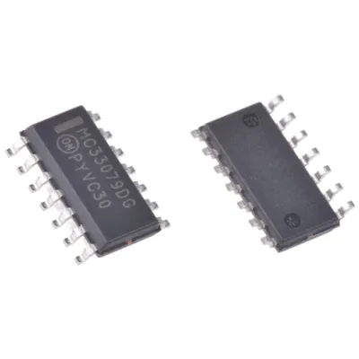 MC33079DR2G  Operational Amplifier, 4 Amplifier, 16 MHz, 7 V/µs, ± 5V to ± 18V, SOIC, 14 Pins