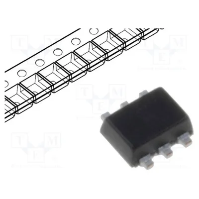 Transistor NEXPERIA - PEMH7,115 NPN x2; bipolar; BRT; 50V; 0.1A; 300mW; SOT666; 4.7kΩ