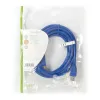 USB-A - USB-B 3.2 kaabel 3m sinine