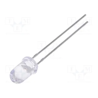 LED 5mm Kollane 2900÷5000mcd; 15°; 20mA; 1.6÷2.4V