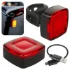 Jalgratta / seljakoti LED tagatuli vibratsiooni anduriga USB 3.7V 450mAh Li-ion