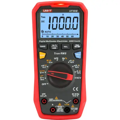 Multimeeter 22000 TRMS ACV/DCV/ACA/DCA/R/C/t/f/%/LPF/NCV/hFE