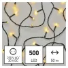 Jõuluvalgustus 50m 500-LED soe valge, juhe 5m 230VAC IP44