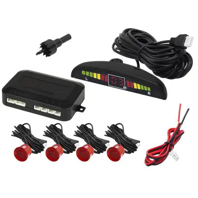 Парковочные датчики CPW4 4 датчика LED 0..2.5м Красные датчики