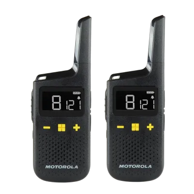 Walkie-talkie 8km 2pcs Motorola XT185 2pcs IP54 Li-ion batteries, headphones