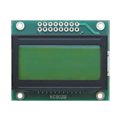 LCD Displei 2*8 C oranz taustvalgus 58*32mm