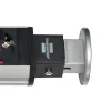Retractable table socket 3 sockets with 2xUSB