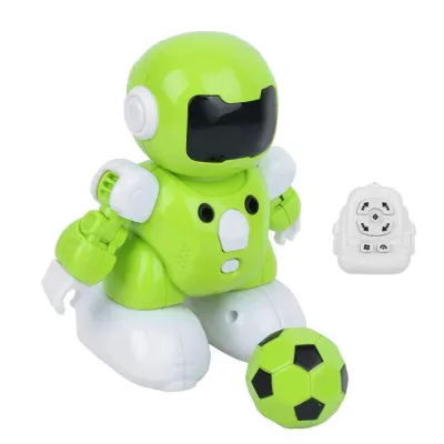 Robot with a ball on the remote control Green-white