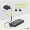 Power bank 10000mAh 3A USB QC3.0 PD LED 2xUSB-A/C/Micro-USB