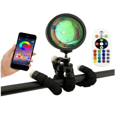 Valgusefekt "Päikeseloojang" RGB pult app 5V USB