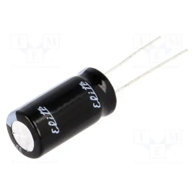 Kondensaator 22uF 350VDC Ø12.5x20mm Pitch: 5mm