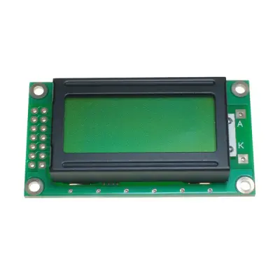 LCD Дисплей 2*8 белые символы, синий фон C 58*32mm