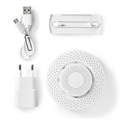 Датчик качества воздуха CO2 HCHO VOC t Rh WiFi Nedis SmartLife