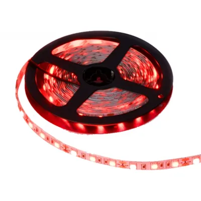 LED lint Punane kleebitav 5m 10mm 300 LED 5050 12V IP63