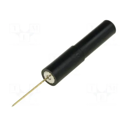 Mõõtenõel 0.6mm 4mm testjuhtmele 70V 1A Must