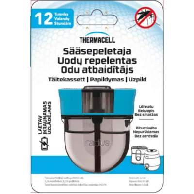 Sääsepeletaja E55XI täitekassett 12h Thermacell