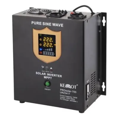 Синусный инвертор контроллер 700W для солнечных панелей 12-50V для 12V аккумулятора
