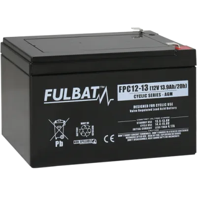 Pliiaku deep cycle 12V 13Ah 151*98*95mm klemm T2 6.35mm