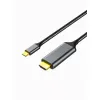 USB-C pistik -> HDMI pistik kaabel 5m hall rästik 4K@60Hz
