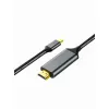 USB-C pistik -> HDMI pistik kaabel 5m hall rästik 4K@60Hz