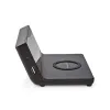 Desk clock QI charger up to 15W USB-C input black