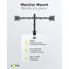 2-e monitori lauakinnitus 17-32" VESA 75x75 100x100