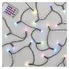 Jõuluvalgustus 10m 96 RGB LED kett puldiga 230VAC IP44