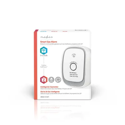 Zigbee gaasilekke detektor 230VAC Nedis Smartlife LPG, Natural and City Gas