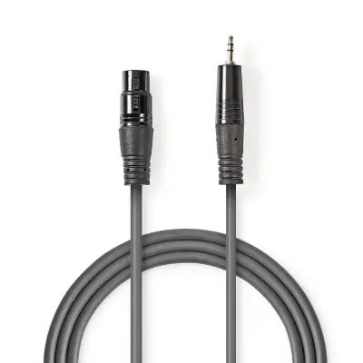 Balanced Audio Cable | Xlr 3-pin Male | 3.5 Mm Male | Nickel