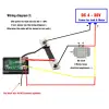 Digital voltmeter and ampermeter 0-100VDC 100ADC blue/red backlight, shunt